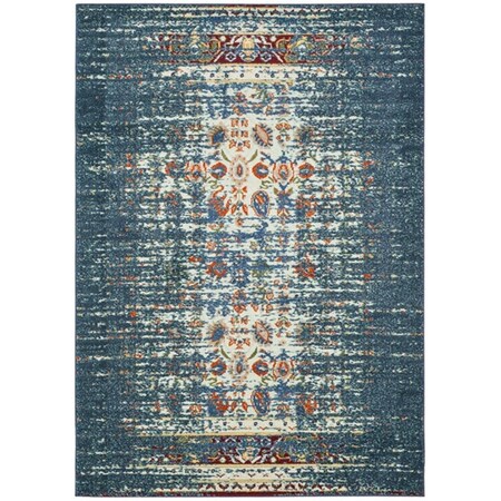 Safavieh Monaco Small Rectangle Area Rug, Blue and Ivory - 3 x 5 ft. MNC208V-3